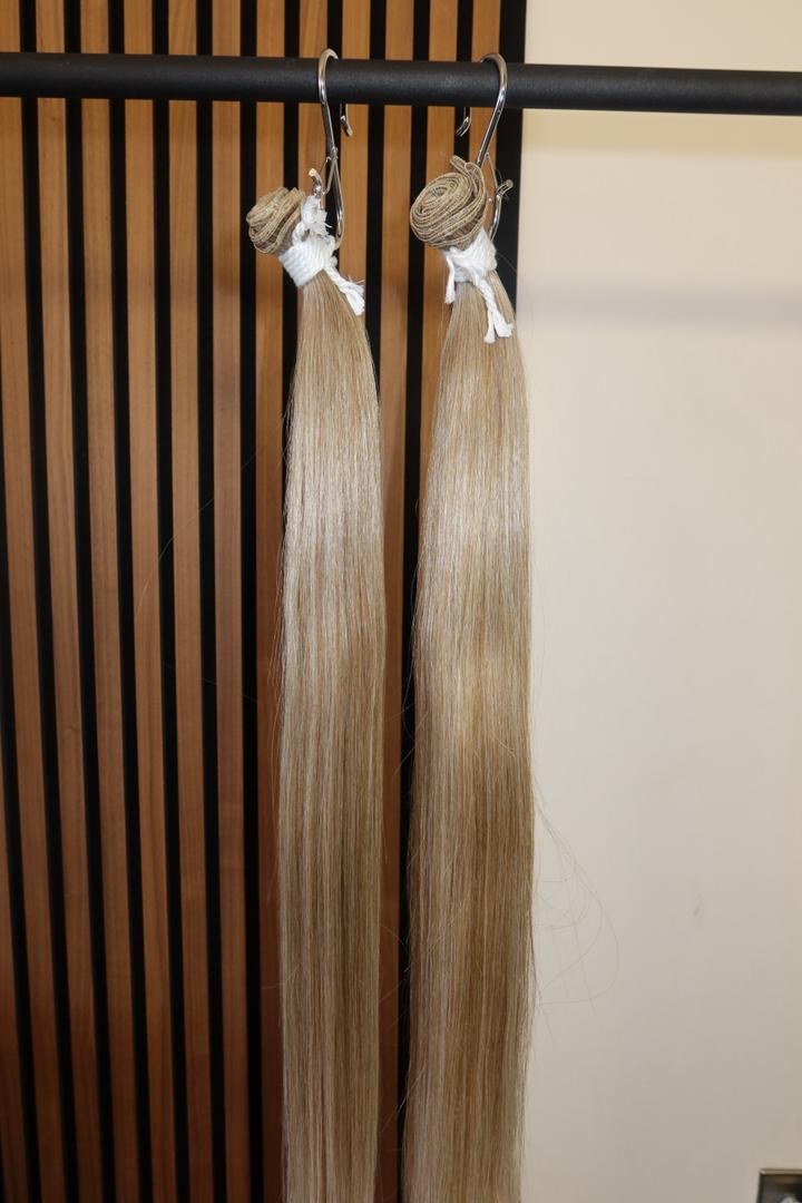 18/56C Bone Straight Sew-In Bundle – Cool Ashy Blonde Blend