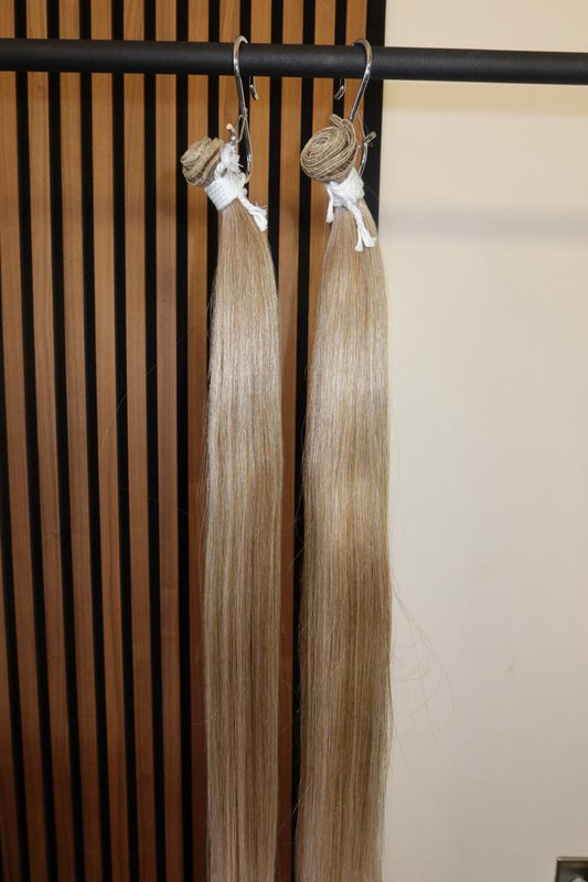 18/56C Bone Straight Sew-In Bundle – Cool Ashy Blonde Blend