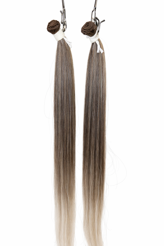 T4/56A Bone Straight Sew-In Bundle – Medium Brown to Soft Ash-Blonde Ombré